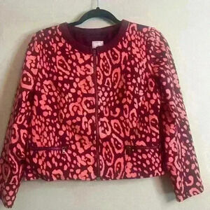 GAP Jacket Women’s Leopard Jacket, Sassy Pink